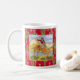 Vintag Cowboy Western Rodeo Wild West Kaffeetasse