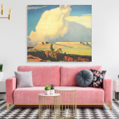 Vintag Cowboys, Open Range von Maynard Dixon Leinwanddruck (Insitu (Wohnzimmer))