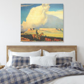 Vintag Cowboys, Open Range von Maynard Dixon Leinwanddruck (Insitu (Schlafzimmer))