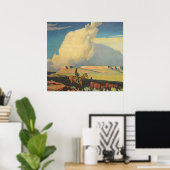 Vintag Cowboys, Open Range von Maynard Dixon Poster (Heimbüro)