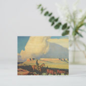 Vintag Cowboys, Open Range von Maynard Dixon Postkarte (Stehend Vorderseite)