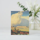 Vintag Cowboys, Open Range von Maynard Dixon Postkarte (Stehend Vorderseite)