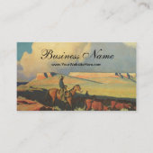 Vintag Cowboys, Open Range von Maynard Dixon Visitenkarte (Vorderseite)