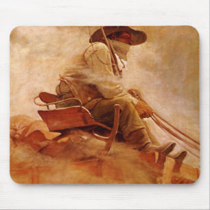 Vintag Cowboys, The Ore Wagon von NC Wyeth Mousepad