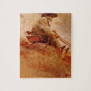 Vintag Cowboys, The Ore Wagon von NC Wyeth Puzzle