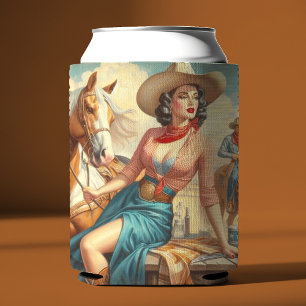 Vintag Cowgirl Dosenkühler