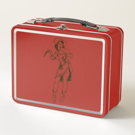 Vintag Cowgirl Lunchbox (Vorderseite)