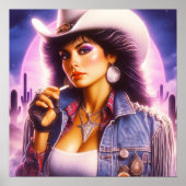 Vintag Cowgirl Poster (Vorne)
