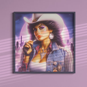 Vintag Cowgirl Poster
