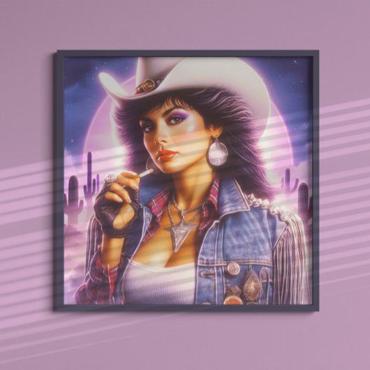 Vintag Cowgirl Poster