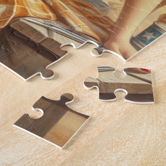 Vintag Cowgirl Puzzle (Seite)