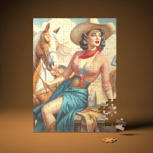 Vintag Cowgirl Puzzle