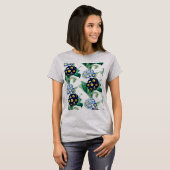 Vintag Cowslip Primrose botanisch T-Shirt (Vorne ganz)