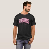 Vintag Cozumel Mexico Retro Preppy T-Shirt (Vorne ganz)