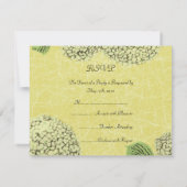 Vintag Crackle Hydrangeas UAWG RSVP Karte (Rückseite)