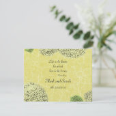 Vintag Crackle Hydrangeas UAWG RSVP Karte (Stehend Vorderseite)