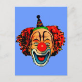 Vintag Crazy Clown Postkarte (Vorderseite)