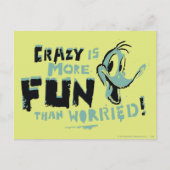 Vintag Crazy DAFFY DUCK™ Postkarte (Vorderseite)