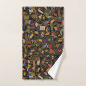 Vintag Crazy Quilt Badhandtuch Set (Handtuch)