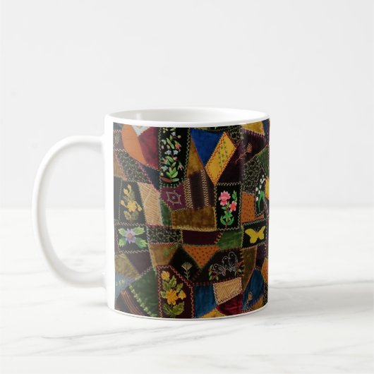 Vintag Crazy Quilt Kaffeetasse (Links)