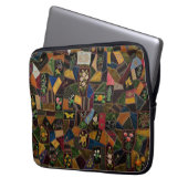 Vintag Crazy Quilt Laptopschutzhülle (Vorderseite Links)