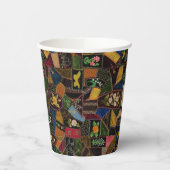 Vintag Crazy Quilt Pappbecher (Links)