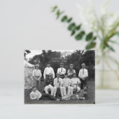 Vintag Cricket Team 1902, Waterford, Irland Postkarte (Stehend Vorderseite)
