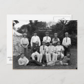 Vintag Cricket Team 1902, Waterford, Irland Postkarte (Vorne/Hinten)