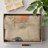 Vintag Crow Halloween Seidenpapier (Geschenk)