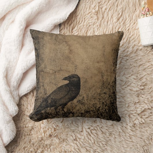 Vintag Crow Kissen (Decke)