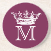 Vintag Crown Monogram Untersetzer (Vorne)
