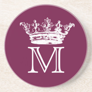 Vintag Crown Monogram Untersetzer