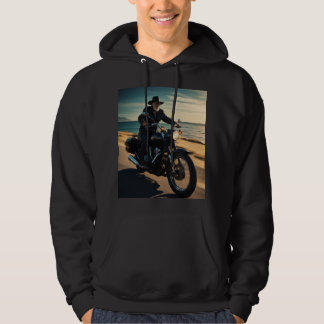 Vintag Cruiser Vibes: Black Yamaha Edition" Hoodie