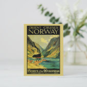 Vintag Cruises Großbritannien Norwegen Postkarte (Stehend Vorderseite)