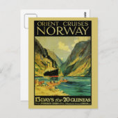 Vintag Cruises Großbritannien Norwegen Postkarte (Vorne/Hinten)