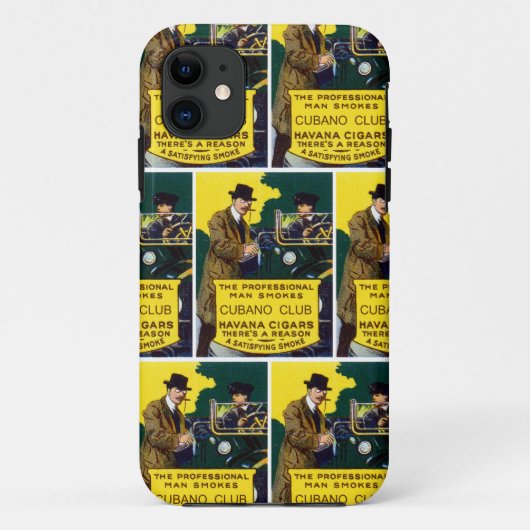 Vintag Cubano Club Cigars Case-Mate iPhone Hülle (Rückseite)