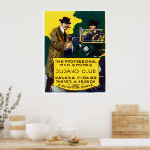 Vintag Cubano Club Cigars Poster (Küche)