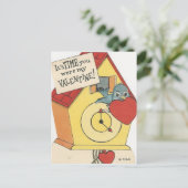 Vintag Cuckoo Valentine Feiertagspostkarte (Stehend Vorderseite)
