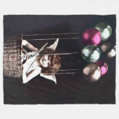 Vintag Cupid Fleecedecke (Vorderseite (Horizontal))