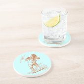 Vintag Cupid Getränkeuntersetzer (Seite)