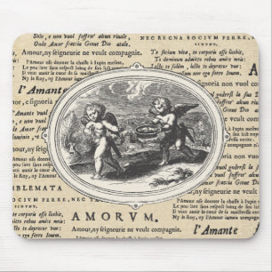 Vintag Cupid in der Liebe Romantische Hochzeitsges Mousepad