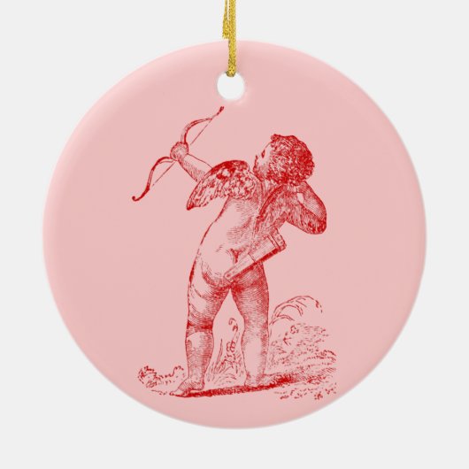 Vintag Cupid Keramik Ornament (Hinten)