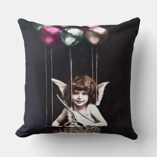 Vintag Cupid Kissen (Vorderseite)