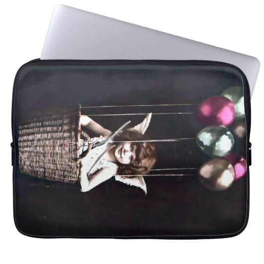 Vintag Cupid Laptopschutzhülle (Vorderseite)