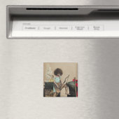 Vintag Cupid Little Blue Valentine Magnet (In Situ (Geschirrspüler))