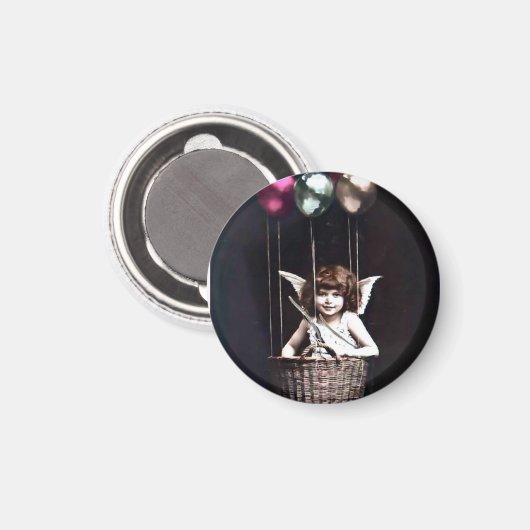 Vintag Cupid Magnet (Vorderseite/Rückseite)