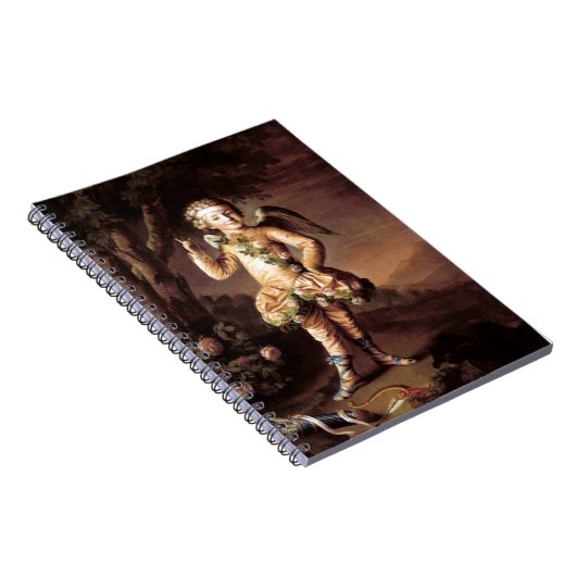 Vintag Cupid - Notebook Notizblock (Rechte Seite)