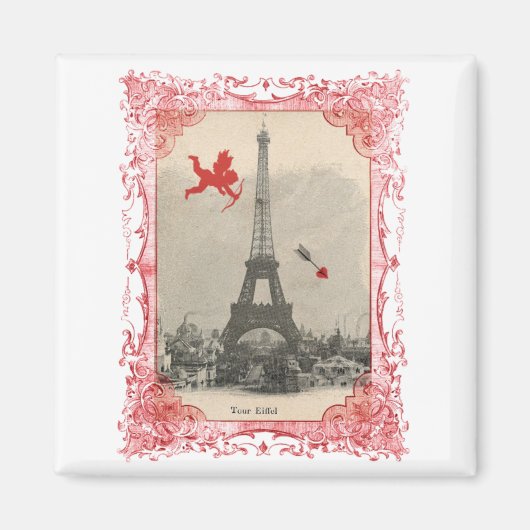 Vintag Cupid Valentine Magnet (Vorne)