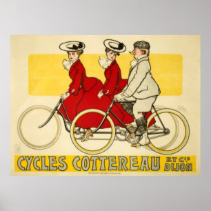 Vintag Cycles Cottereau von René Vincent Poster
