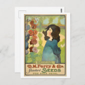Vintag D. M. Ferry & Co. Samenwerbung Postkarte (Vorne/Hinten)